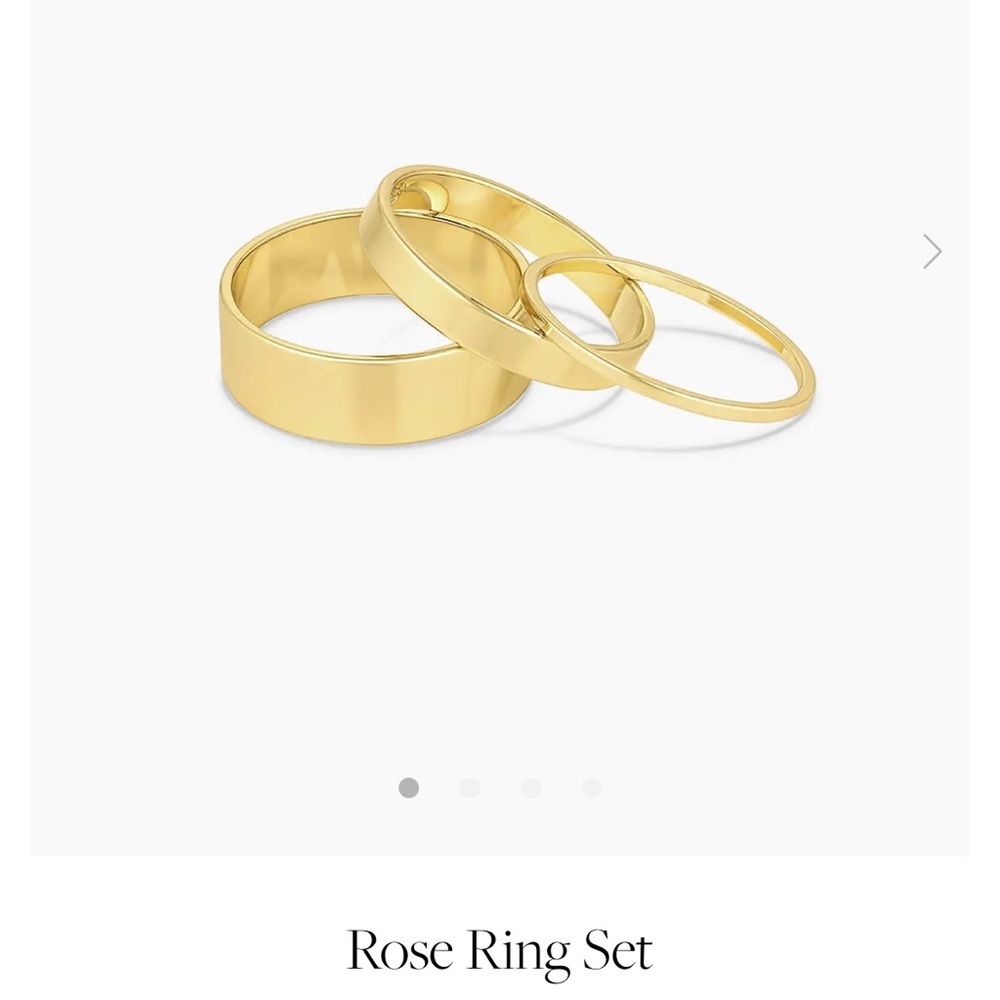 Gorjana Rose Stack Ring Set